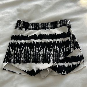 Aqua asymmetrical skirt